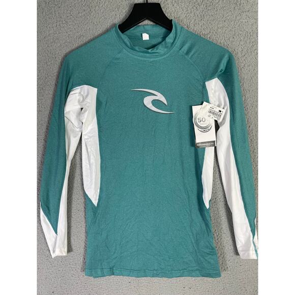 Rip Curl Men's Long Sleeve Rash Guard UPF 50+ Performance‎ Fit Swim Shirt S NWT - Picture 3 of 14